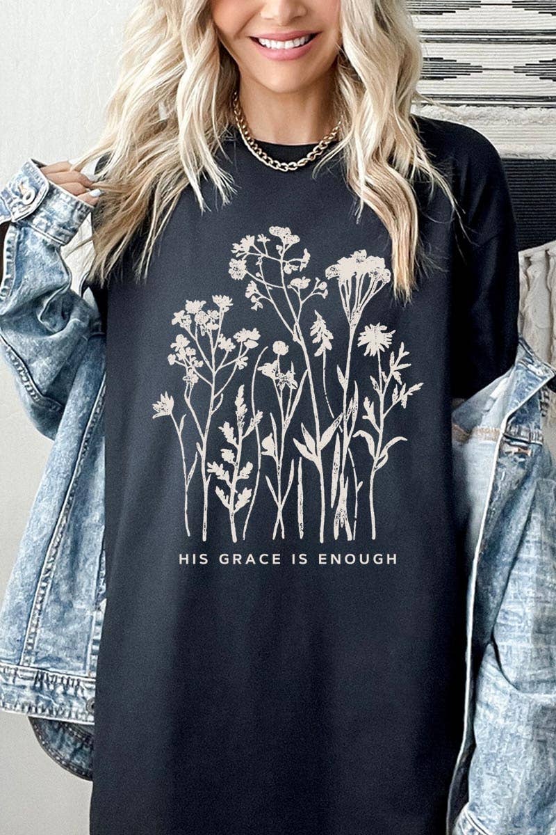 COLORBEAR - Christian Wildflower Graphic Heavy Cotton Tee