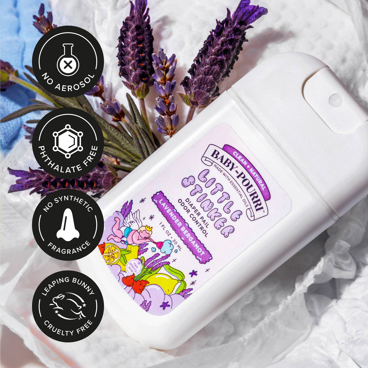 ~Pourri - Baby~Pourri Little Stinker Diaper Pail Pocket Spray in Pouch