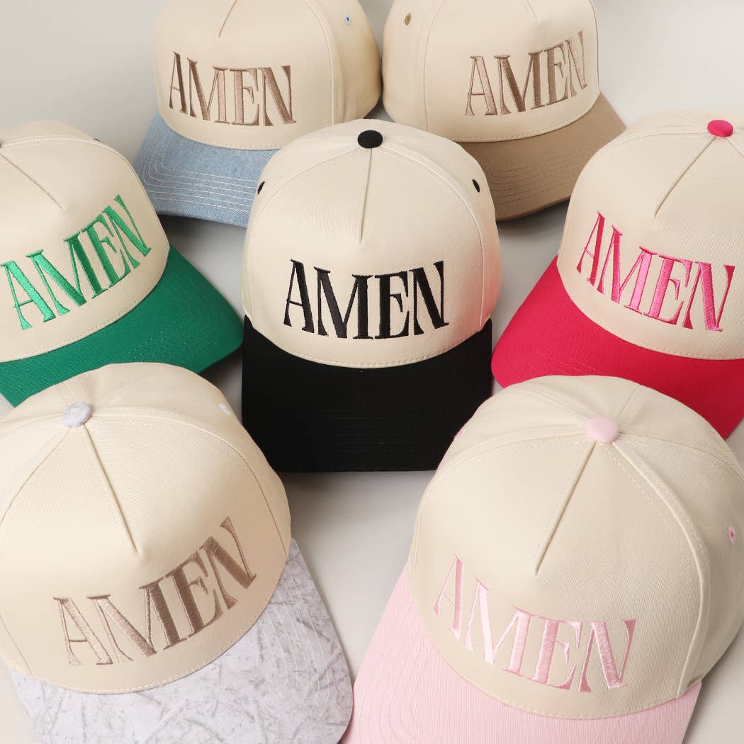 Fashion City - AMEN Embroidery Two-Tone Trucker Hat