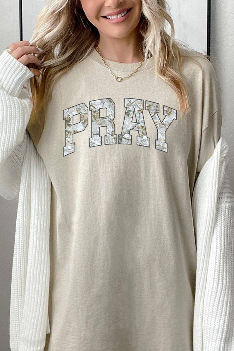 COLORBEAR - Pray Graphic Heavy Cotton Tee