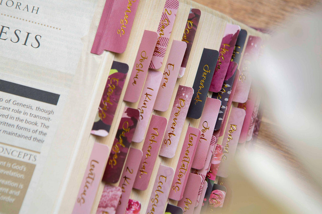 Chosen & Cherished - Floral Bible Tabs | Bible Book Tabs
