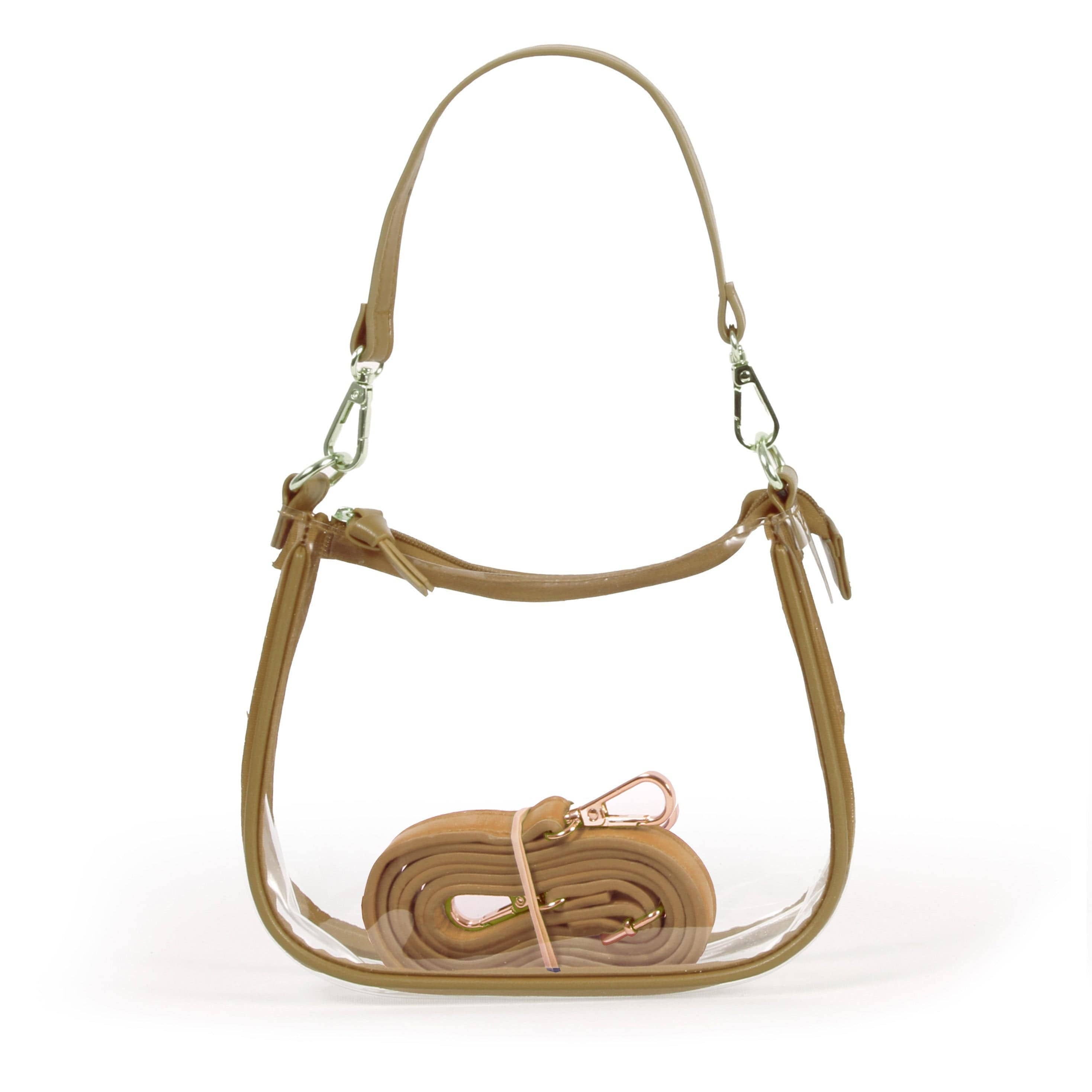Desden - The Clara Clear Purse by Desden in Metallic Gold