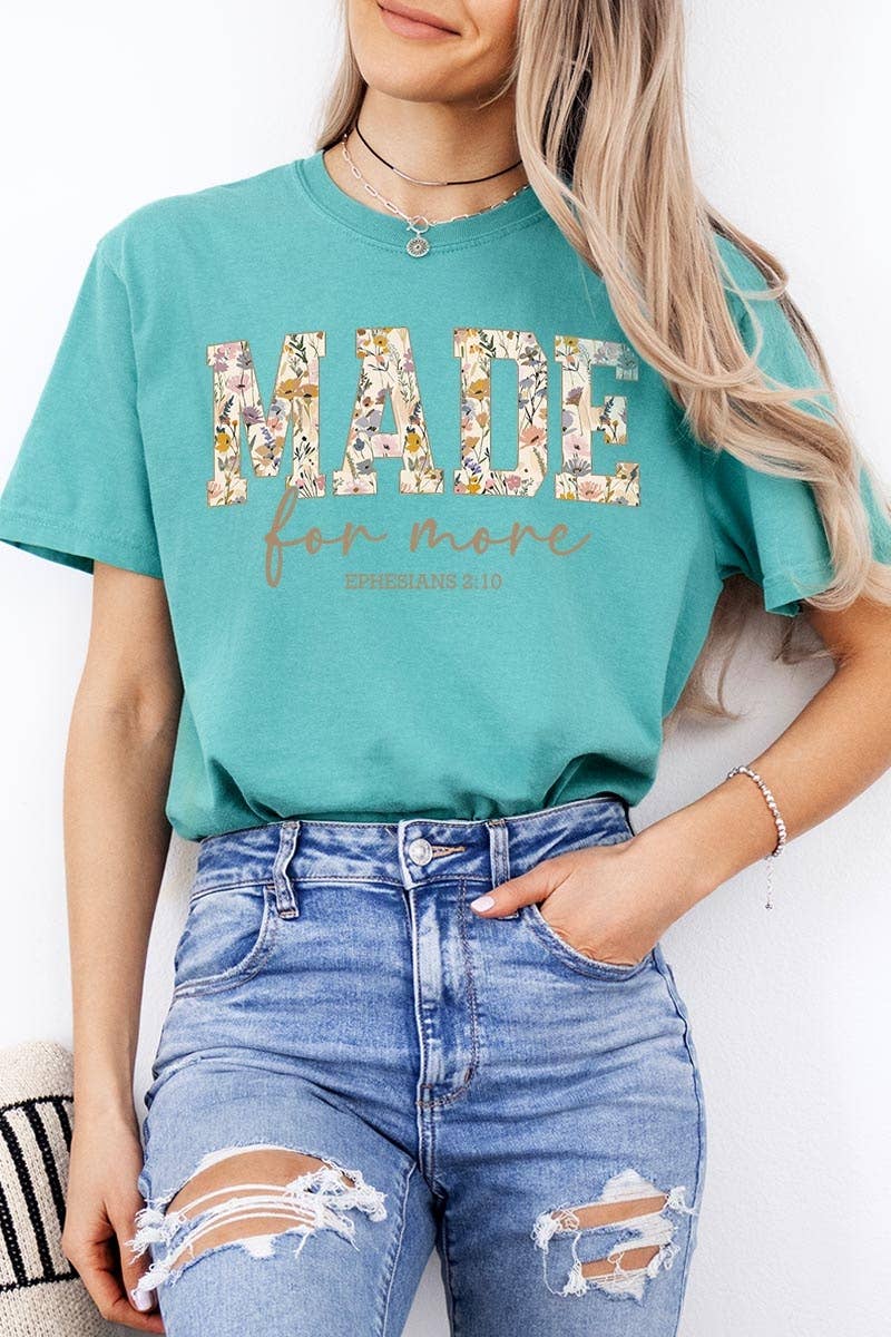 COLORBEAR - Made for More Faith Graphic Garment Dyed Tee