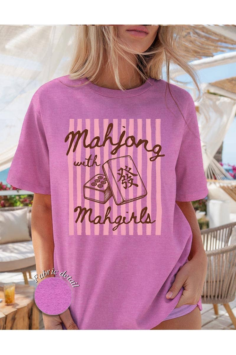COLORBEAR - Mahjong Mahgirls Graphic Heavy Cotton Tee