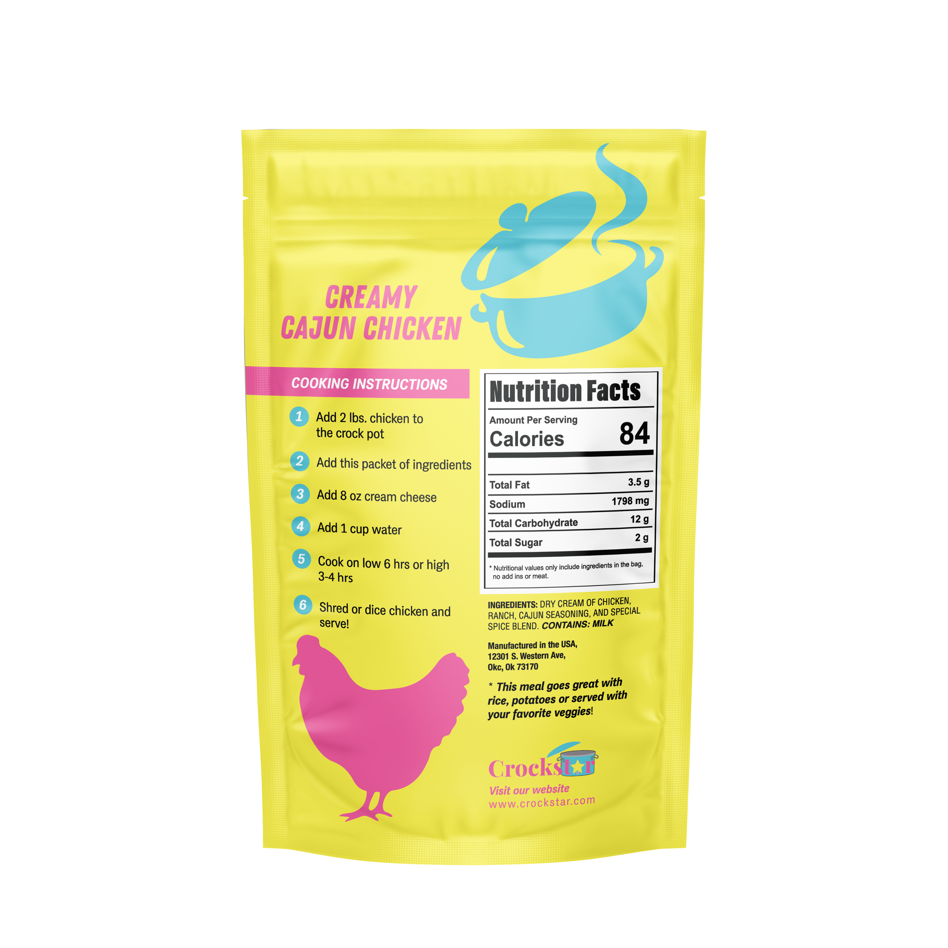 Crockstar Dinner Club - Creamy Cajun Chicken