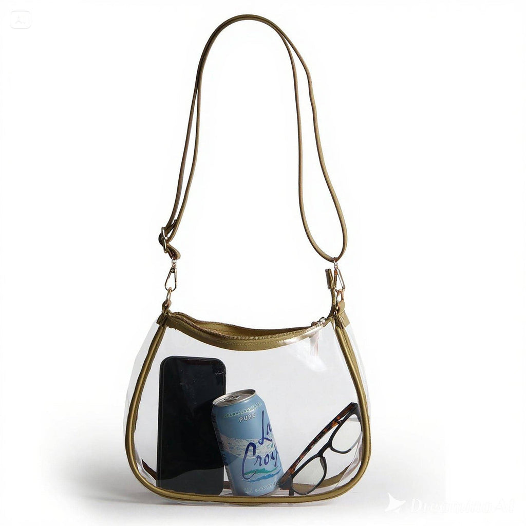 Desden - Sara Clear Purse - Metallic Gold