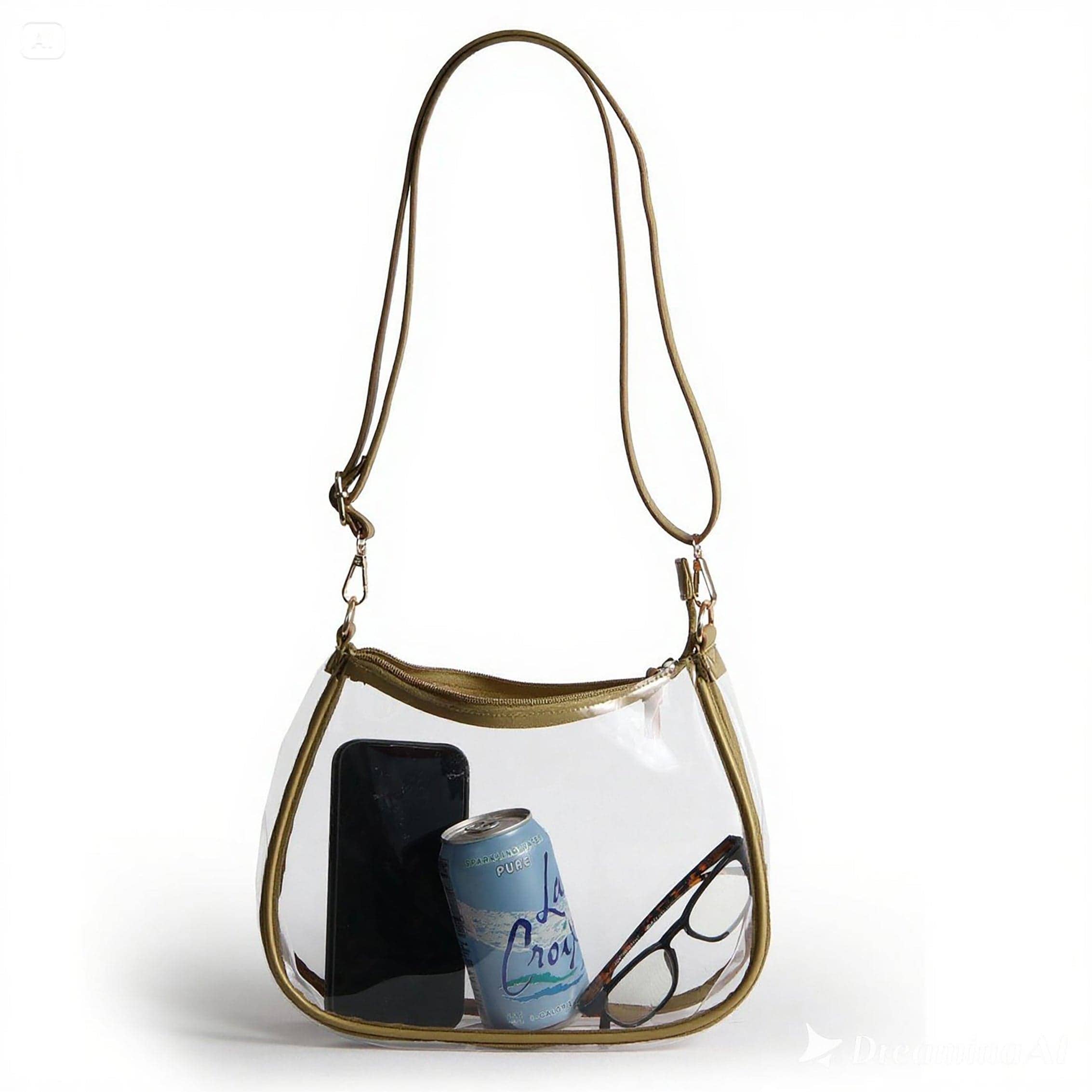 Desden - Sara Clear Purse - Metallic Gold