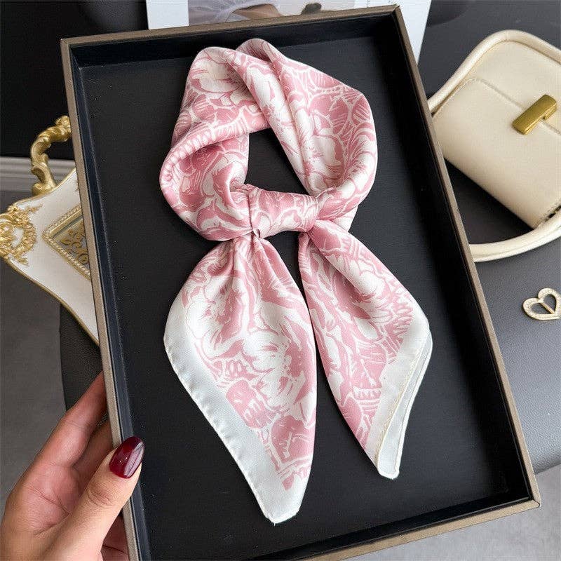 Sheer Trend - Fashion Print Square Scarf