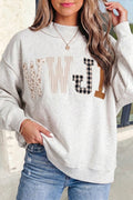 Aapparella - WWJD Embroidered Patch Mock Neck Sweatshirt | S-4X