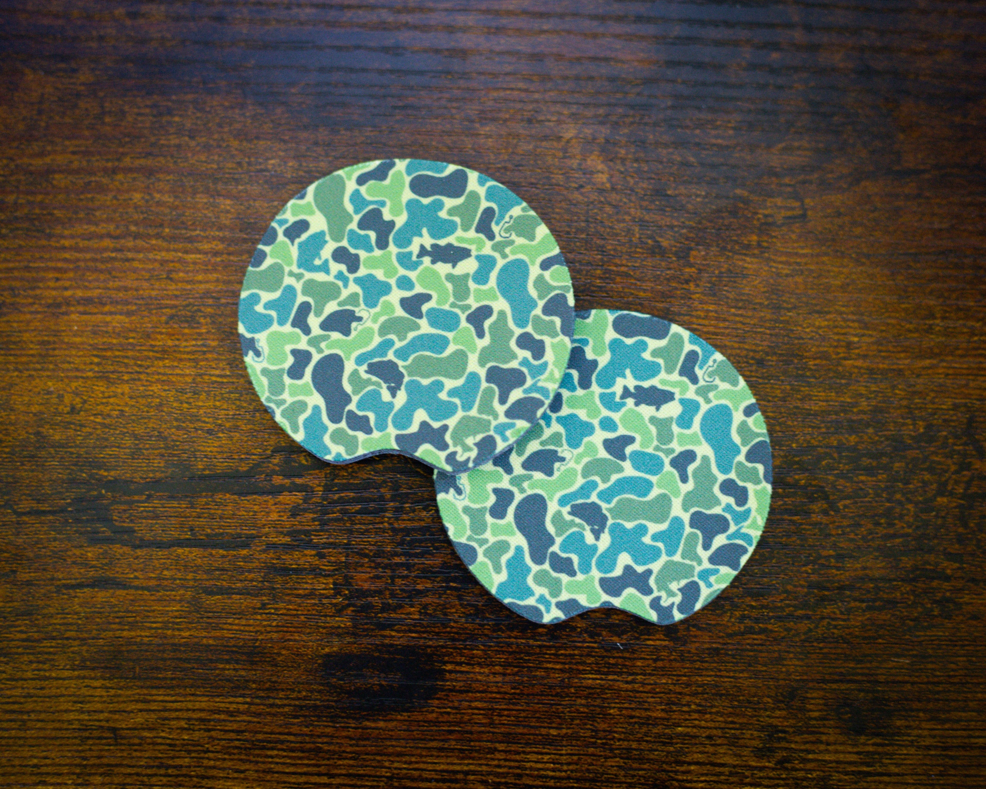 Scent South - Bass Camo - Car Coaster