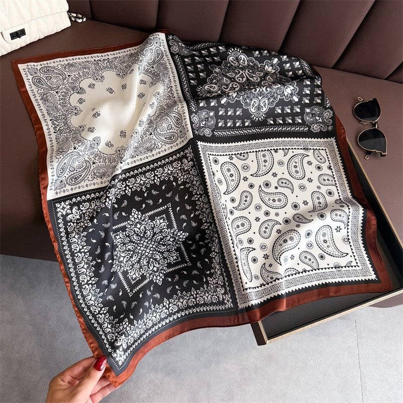 Sheer Trend - Fashion Print Square Scarf
