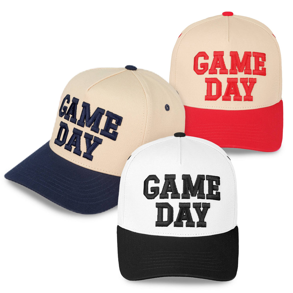 GAME DAY Embroidered Cotton Baseball Cap
