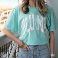 Lulu Mac  Originals Camo Adult Chalky Mint Comfort Colors Tee