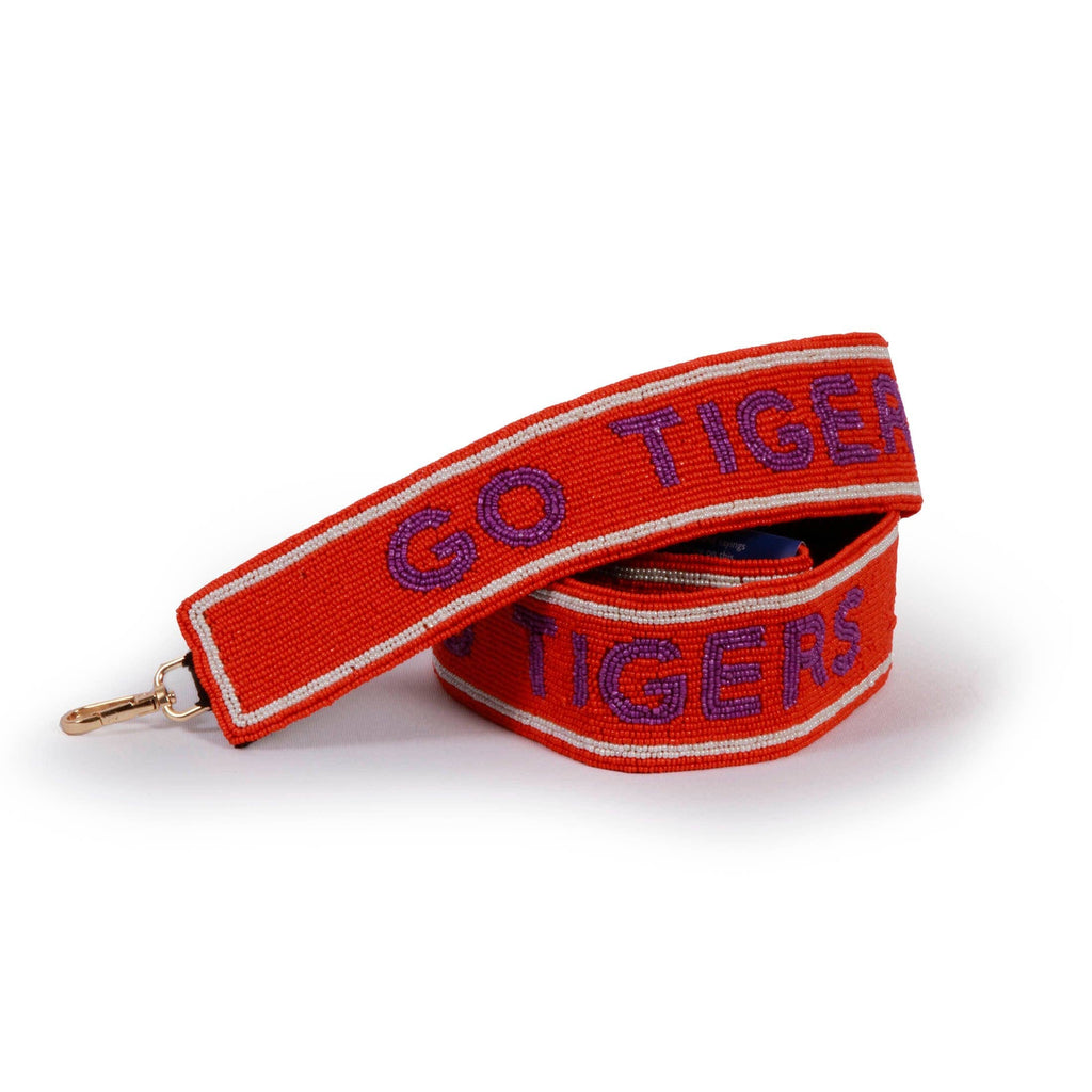 Desden - Clemson Tigers Hand-Beaded Purse Strap – 2"