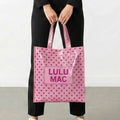Girlie Girl Originals - LM-BG-1004 REUSABLE TOTE-LIGHT PINK HOT PINK DOT