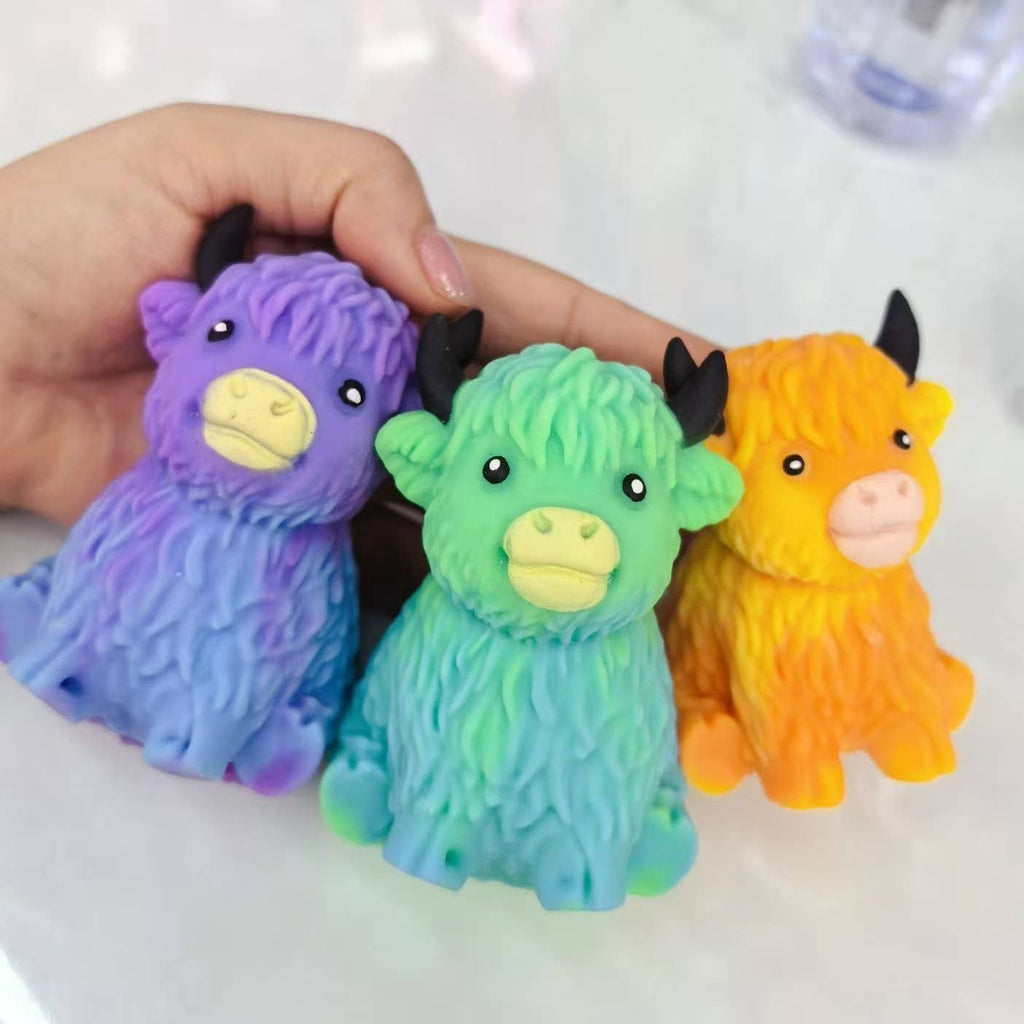 Sparkling Extras - Highland Cow Squishy Squeeze Toy Fidget Toy
