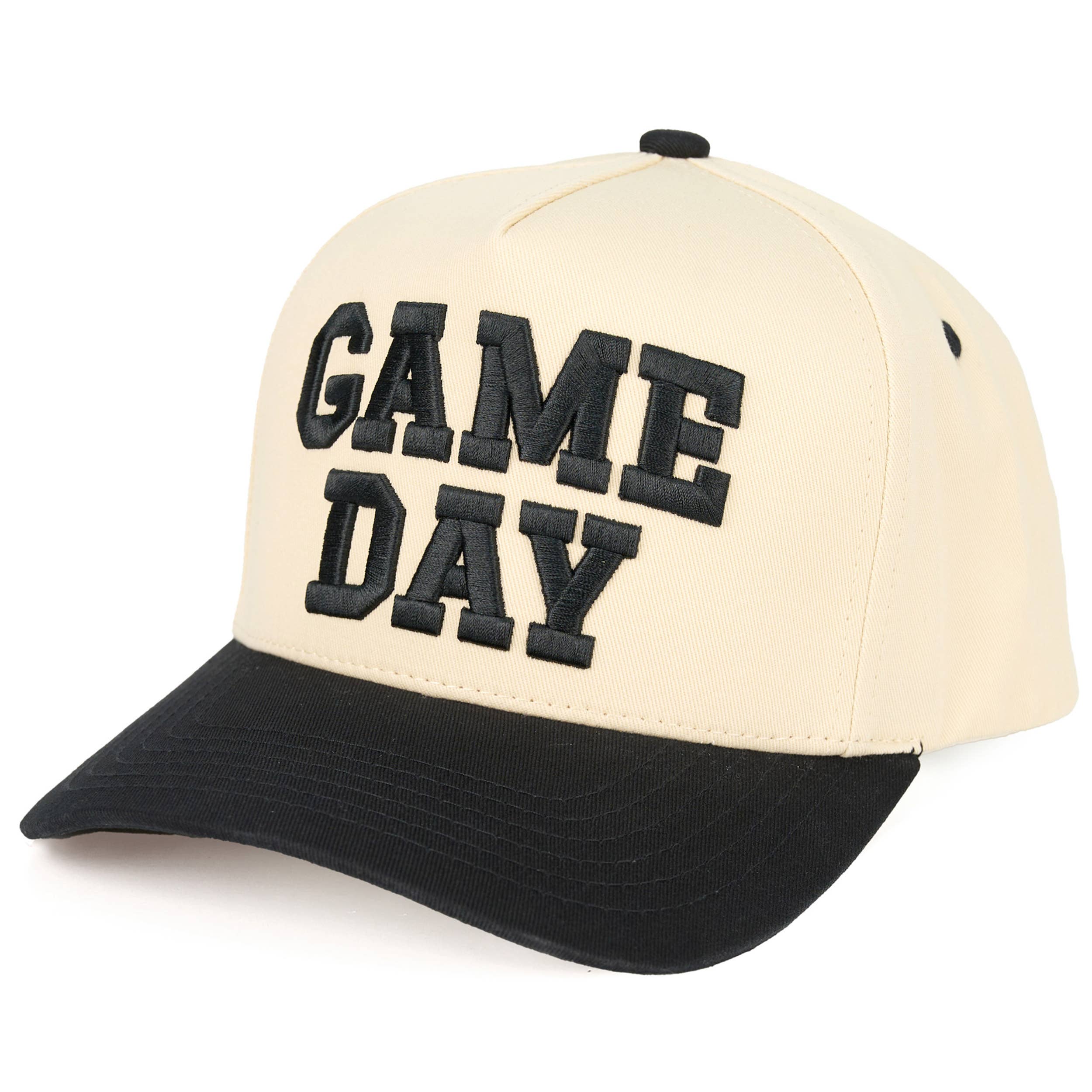 GAME DAY Embroidered Cotton Baseball Cap
