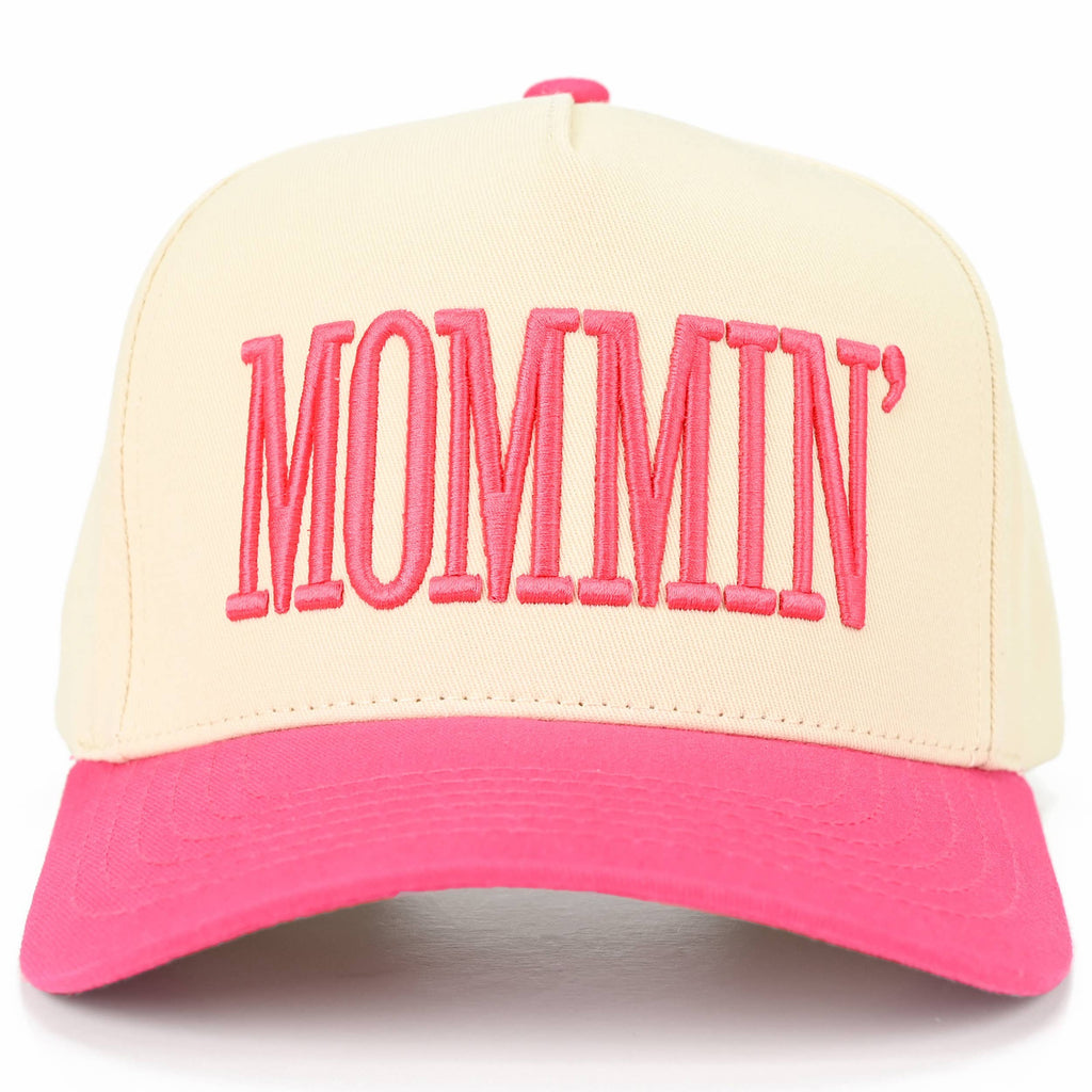 MOMMIN Letter Two Tone Trucker Cap