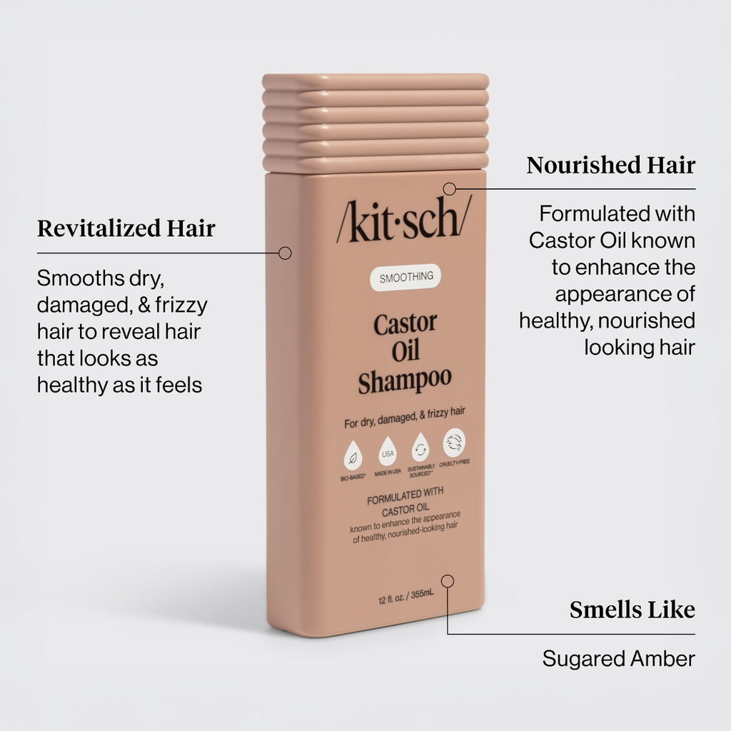 KITSCH - Smoothing Castor Oil Shampoo & Conditioner Combo
