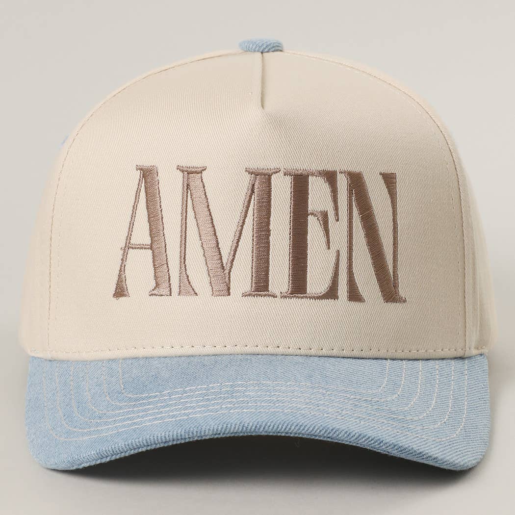 Fashion City - AMEN Embroidery Two-Tone Trucker Hat