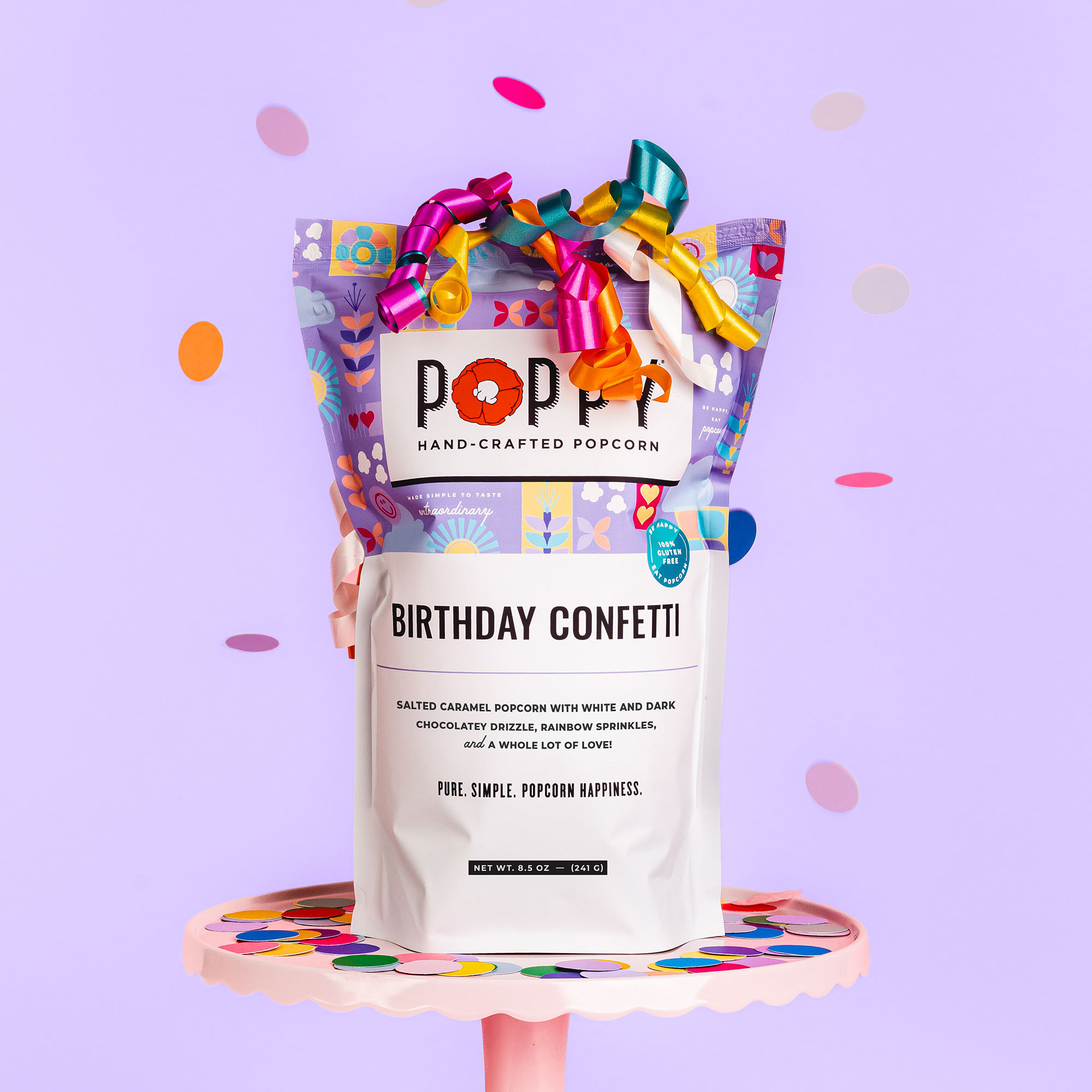 Poppy Hand-Crafted Popcorn - Birthday Confetti Popcorn