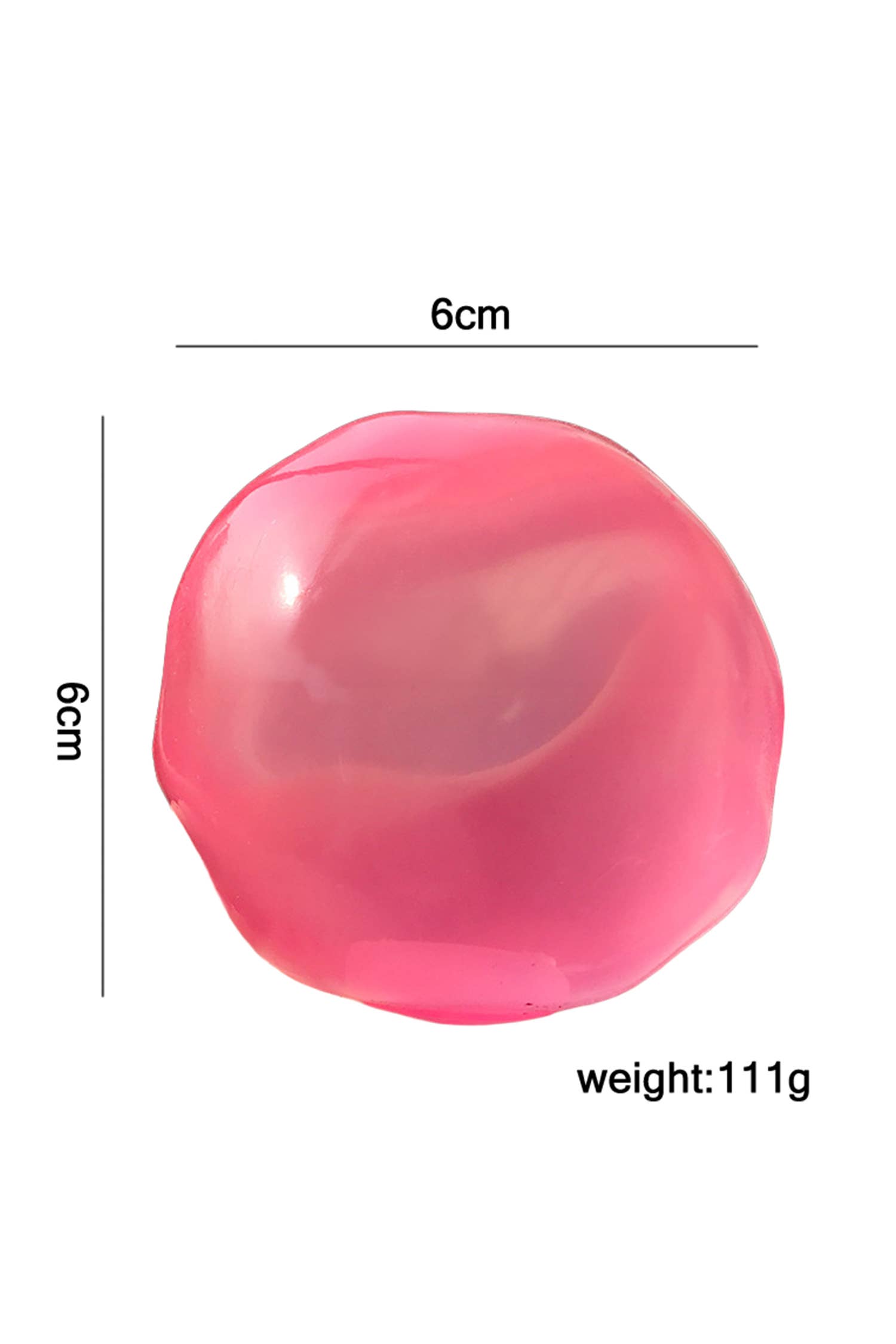 LA Society - LAS Glitter Shell Stress Relief Squish Ball Toy