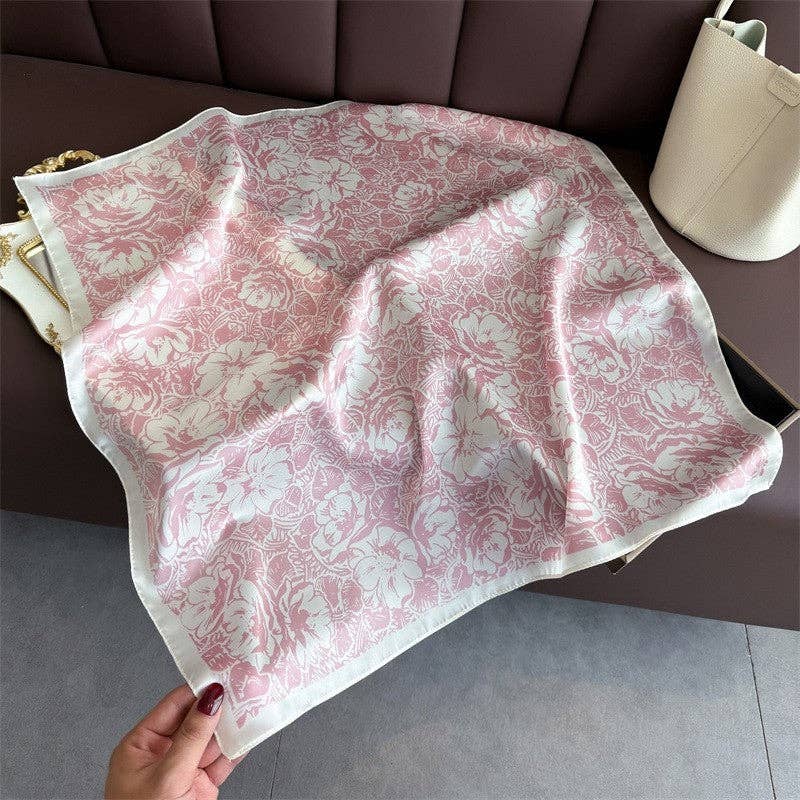 Sheer Trend - Fashion Print Square Scarf