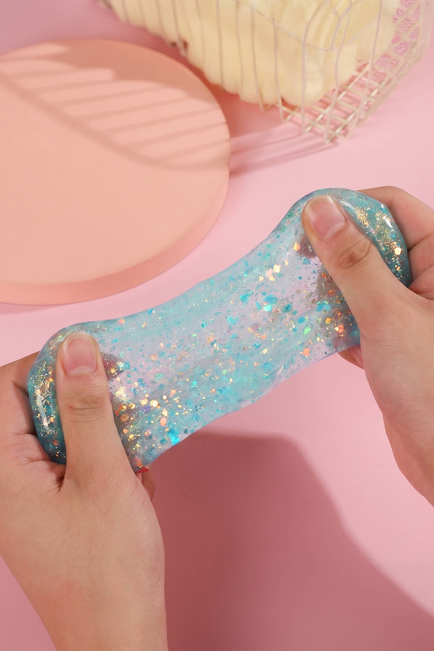 LA Society - LAS Glitter Shell Stress Relief Squish Ball Toy