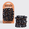KITSCH - Ruched Satin Scrunchies 5pc Set - Ghosts & Pumpkins