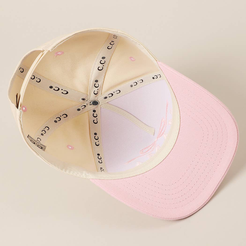 Fashion City - MAMA Ribbon Embroidered Two-Tone Trucker Hat