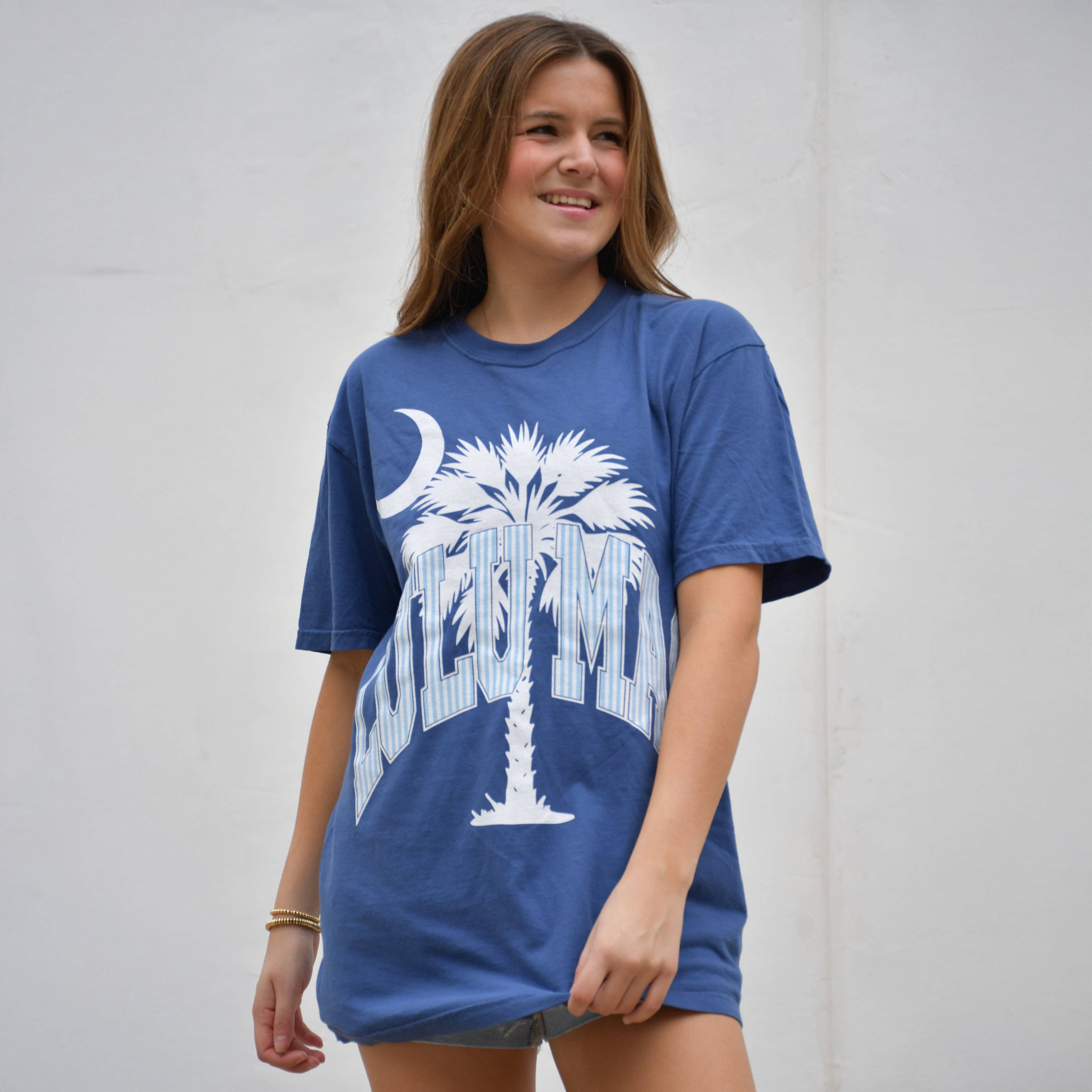 Palmetto Moon Adult China Blue Comfort Colors Tee