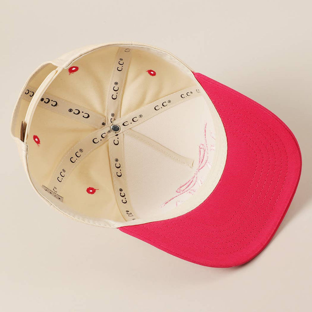 Fashion City - MAMA Ribbon Embroidered Two-Tone Trucker Hat
