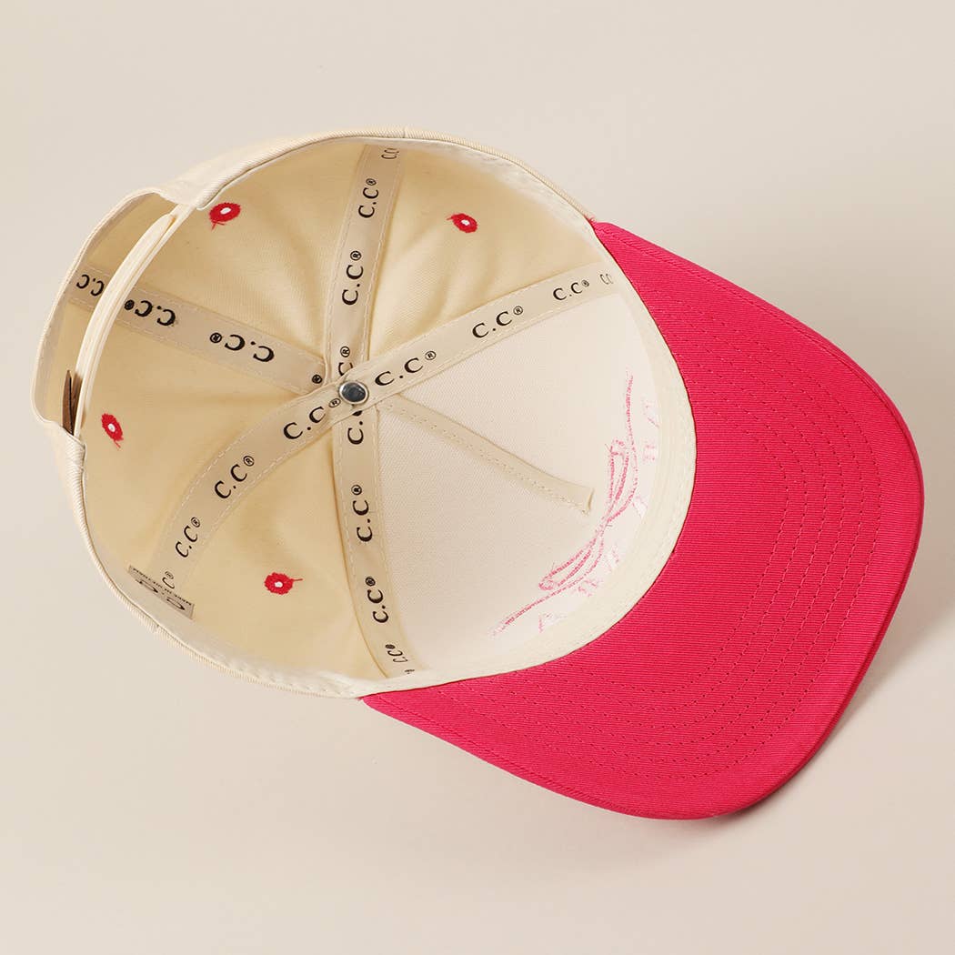 Fashion City - MAMA Ribbon Embroidered Two-Tone Trucker Hat