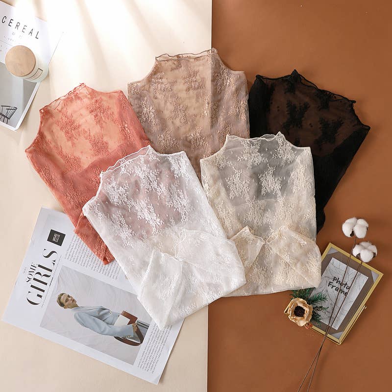 Hope & Sunshine - LACE SEE-THROUGH LAYERING TOP
