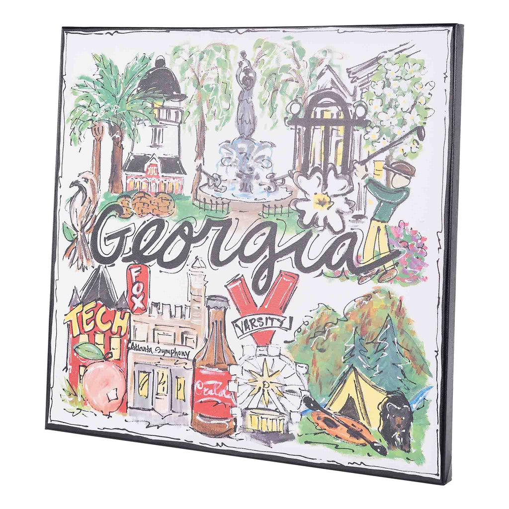 Glory Haus - State of Georgia Icon Canvas