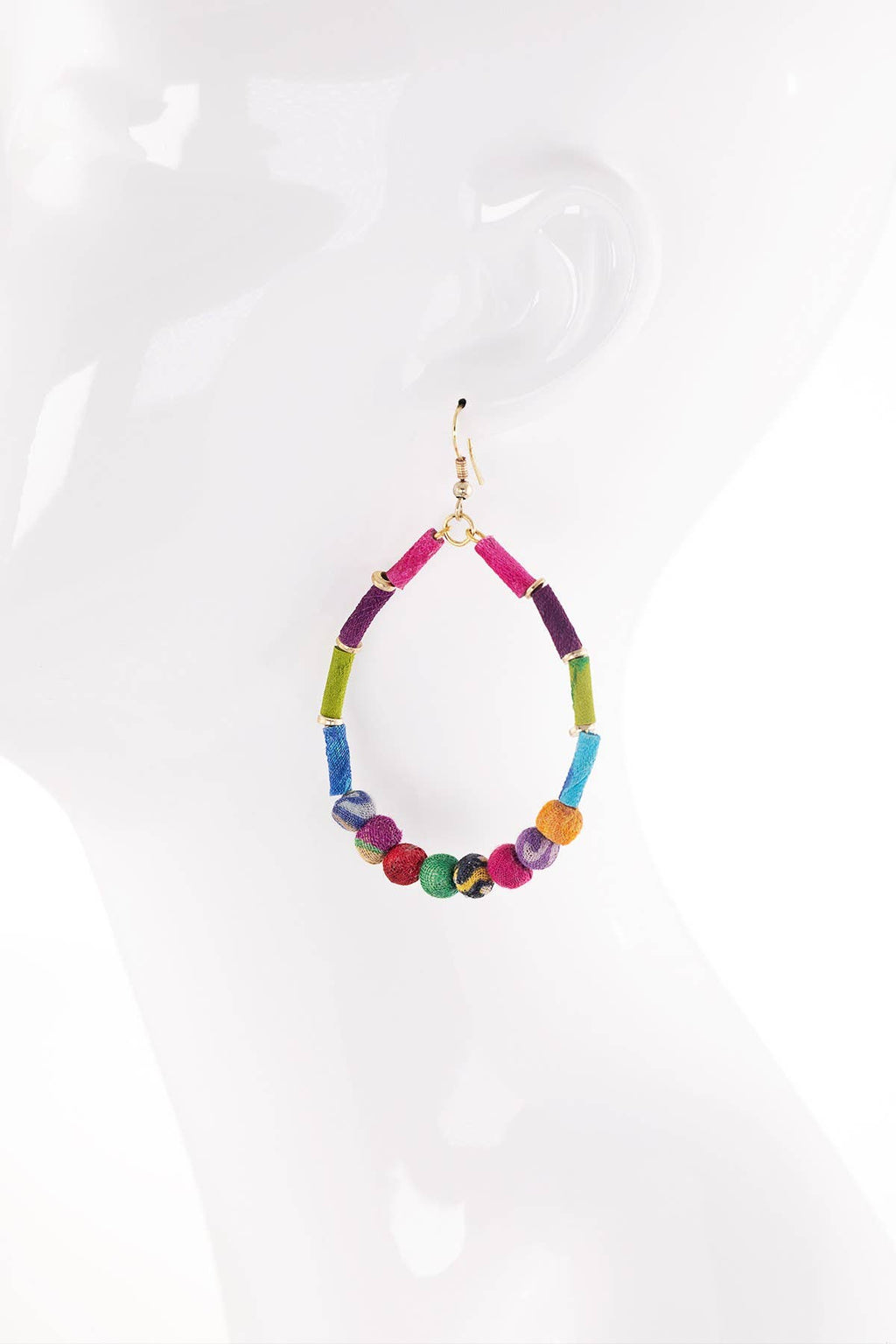 Handmade Multicolor Teardrop Earrings