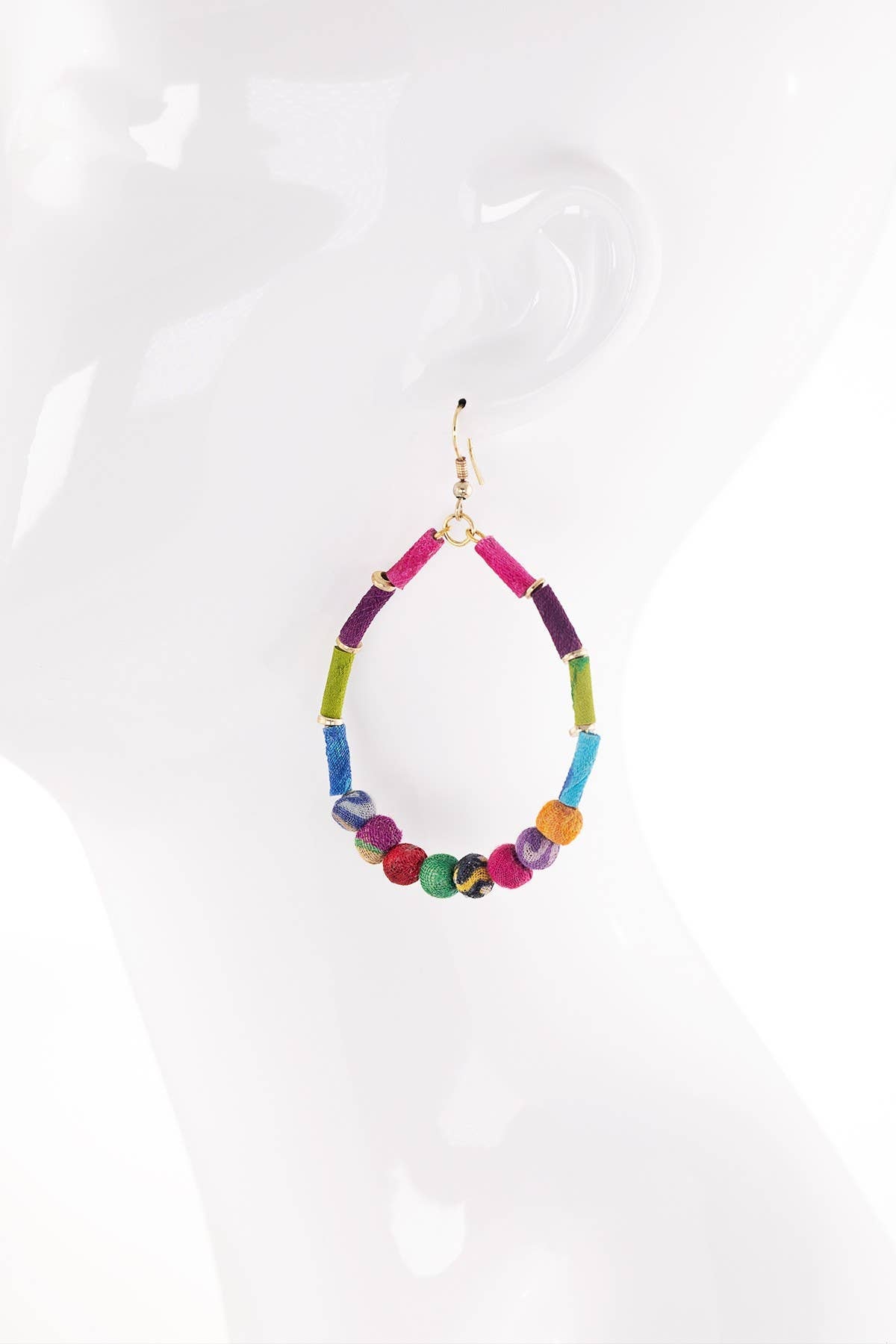 Handmade Multicolor Teardrop Earrings