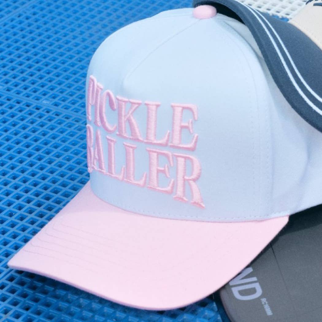Fashion City - PICKLE BALLER 3D Letter Embroidery Two-Tone Trucker Hat