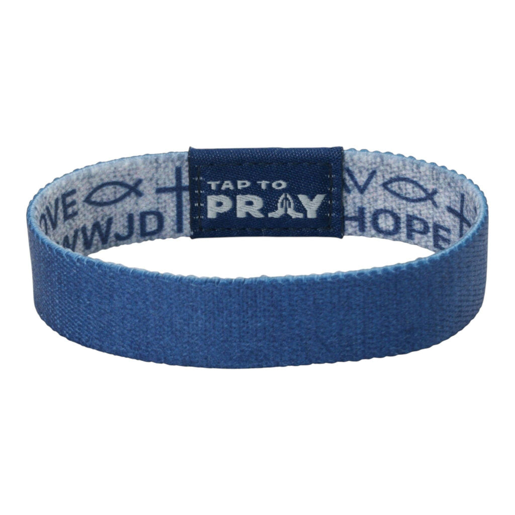 Versible - Tap To Pray® Wristband – Symbols of Faith - Navy