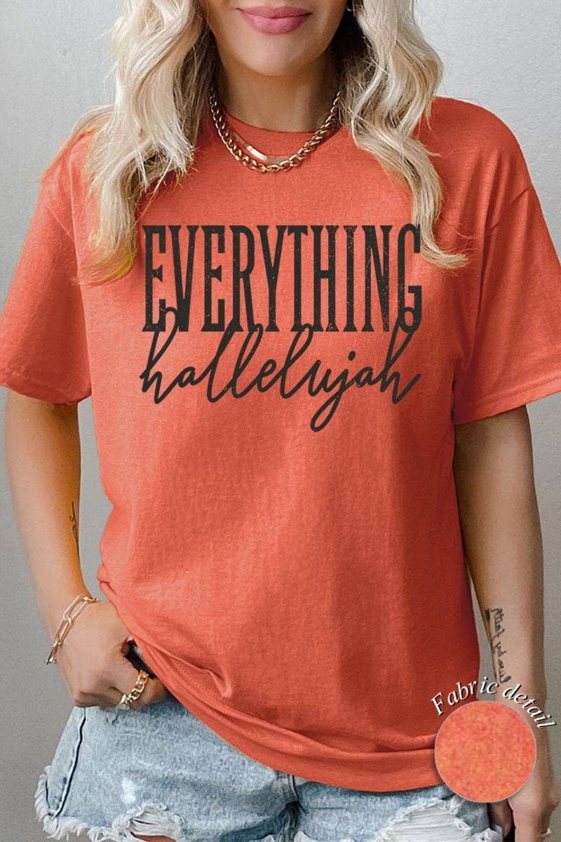 COLORBEAR - Everything Hallelujah Graphic Heavy Cotton Tee