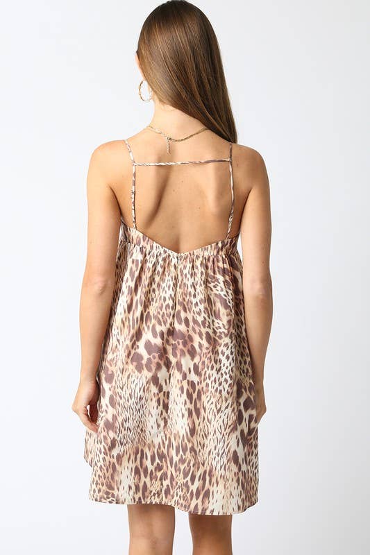 Olivaceous - Faelan Leopard Dress