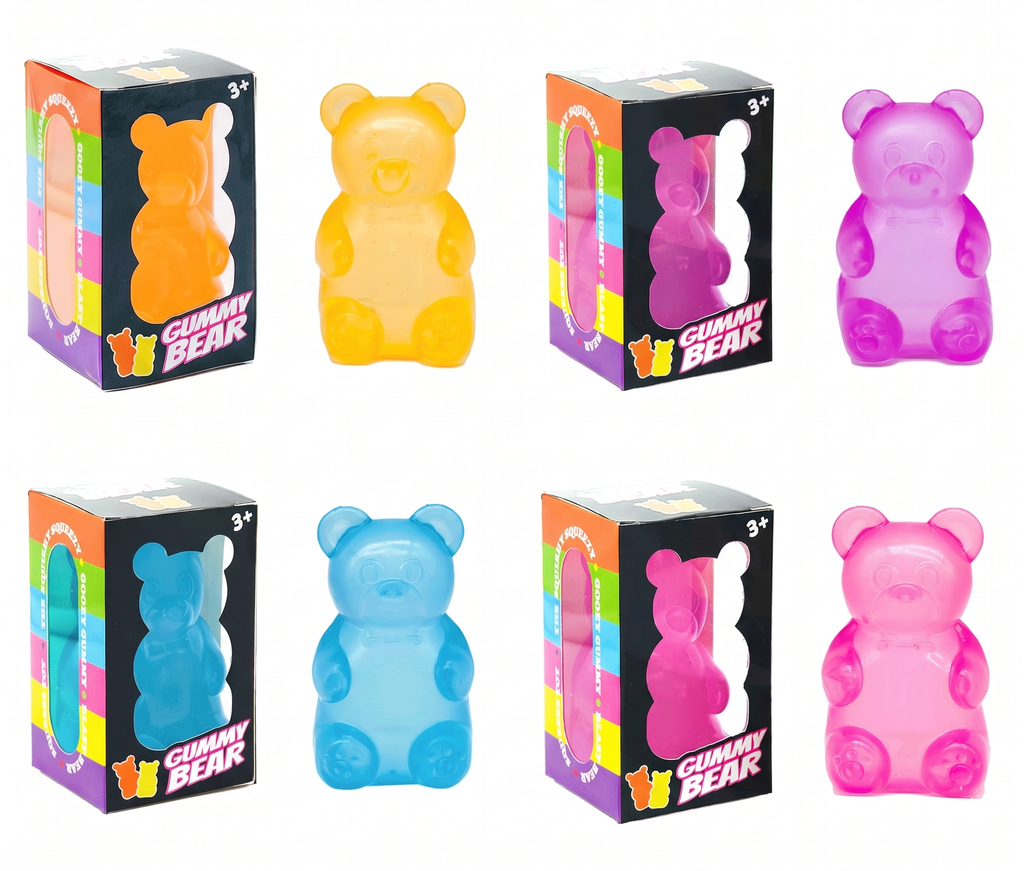 Eagle Crest Industries Inc. - Squishy Bear - Sensory Fidget Toy Squeeze Toys, assorted col