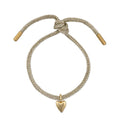 HART - Gold Lurex Bracelet with Mini Heart
