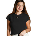 Girlie Girl Originals BABY DOLL TOP SS-BLACK