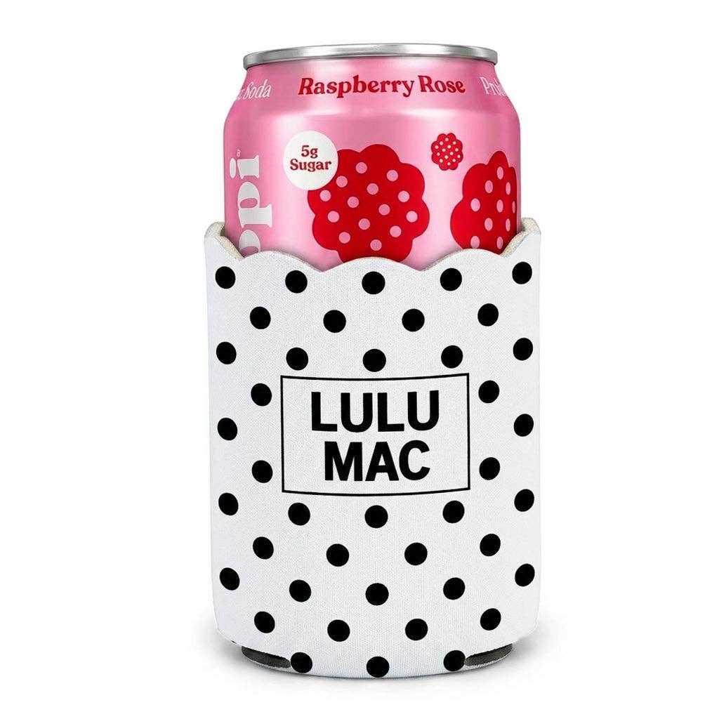 Girlie Girl Originals - LM-KZ-1001 White/Black Dot Koozie