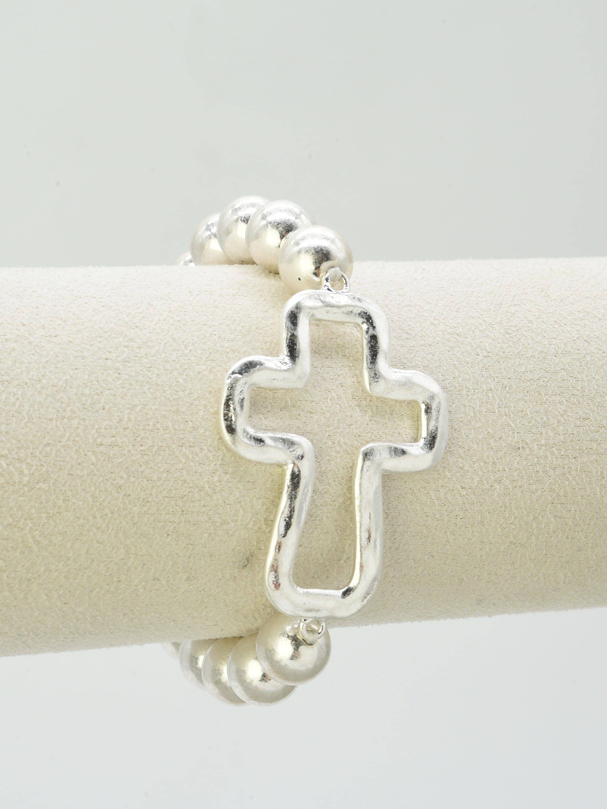 MiMi Wholesale - CB2373 Cross Stretch Bracelet