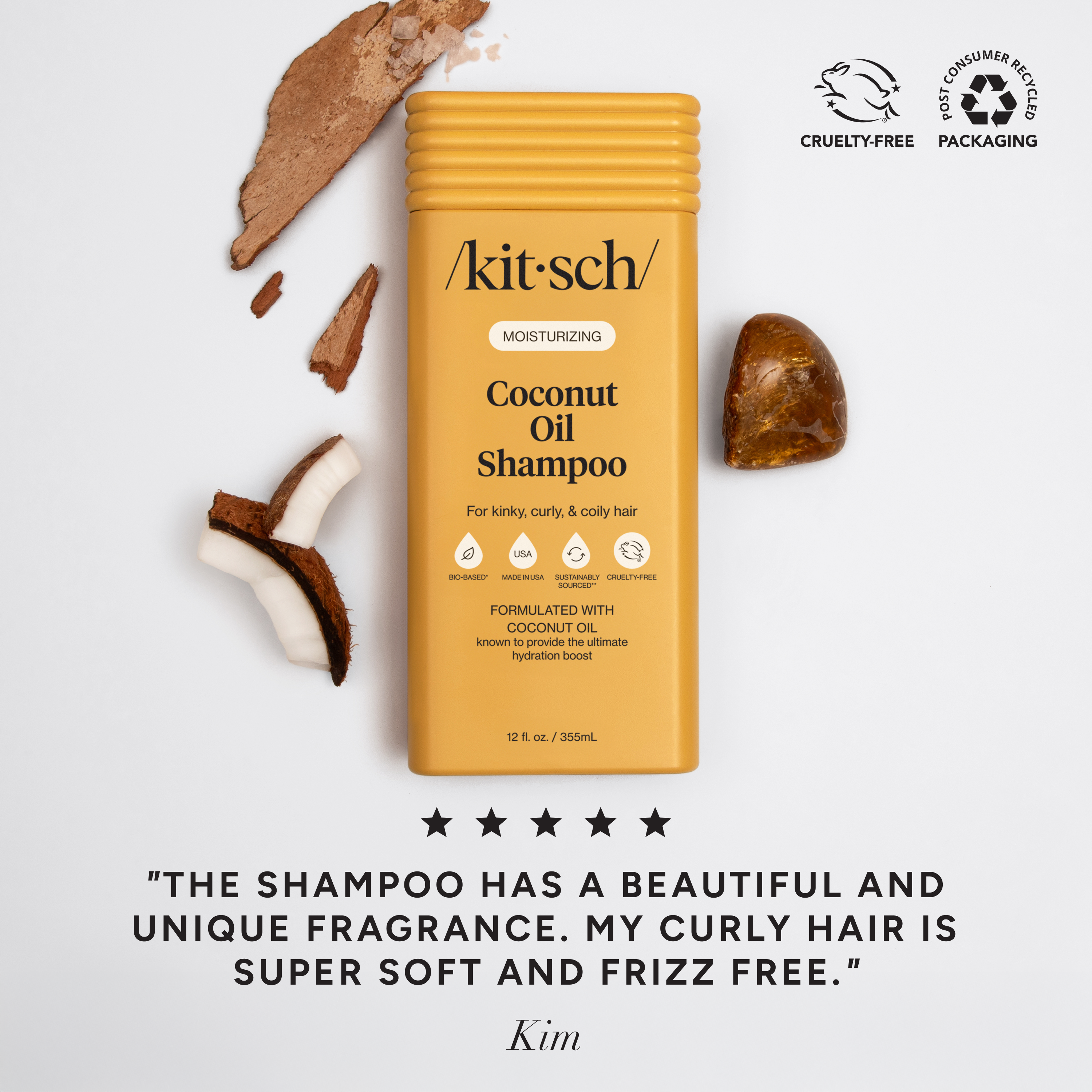 KITSCH - Moisturizing Coconut Oil Shampoo & Conditioner Combo