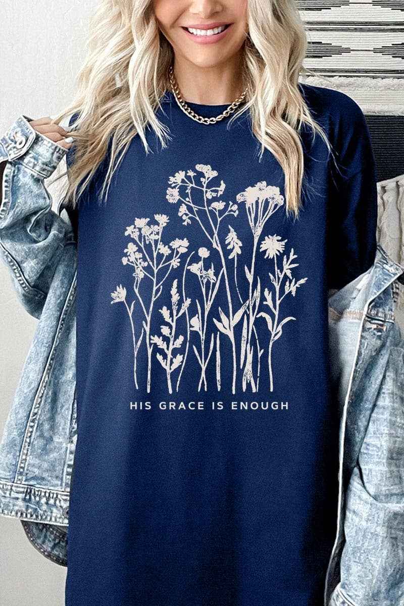 COLORBEAR - Christian Wildflower Graphic Heavy Cotton Tee