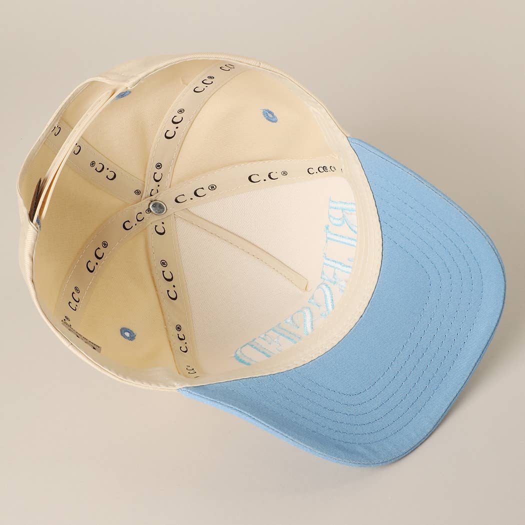 Fashion City - BLESSED Lettering Embroidery Baseball Cap