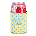 Girlie Girl Originals - LM-KZ-1001 Yellow/Blue Dot Koozie